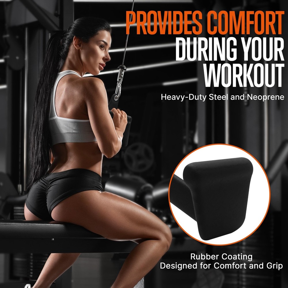 SQUATZ Lat Pulldown Attachments, T-bar, V-bar, Pulley Cable Attachments, Bice...