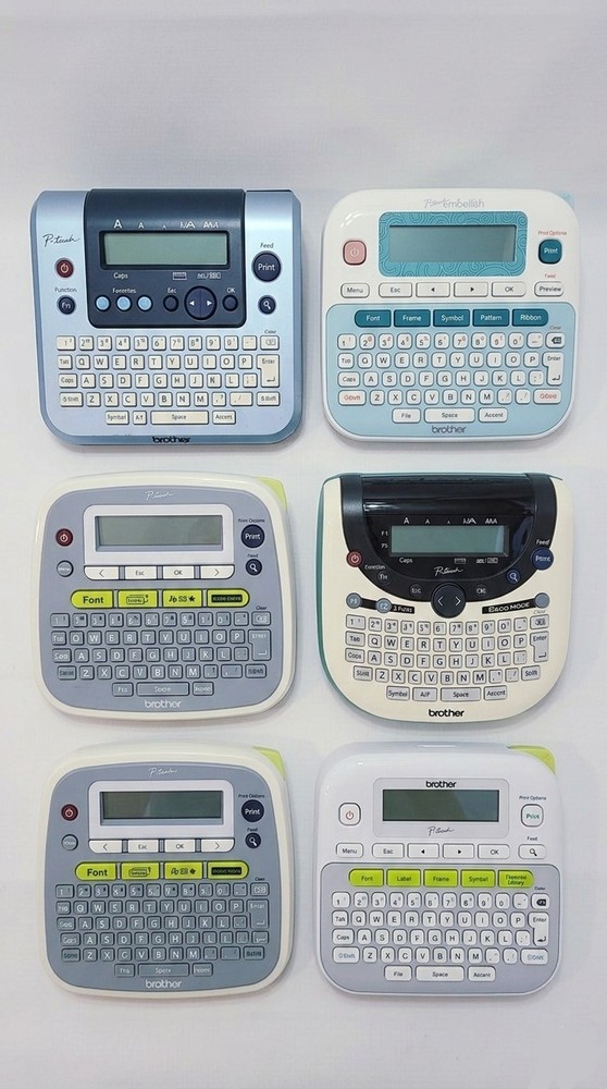 Brother P-Touch Label Maker Printer Model PT-D210 Battery Powered NO AC Adapter