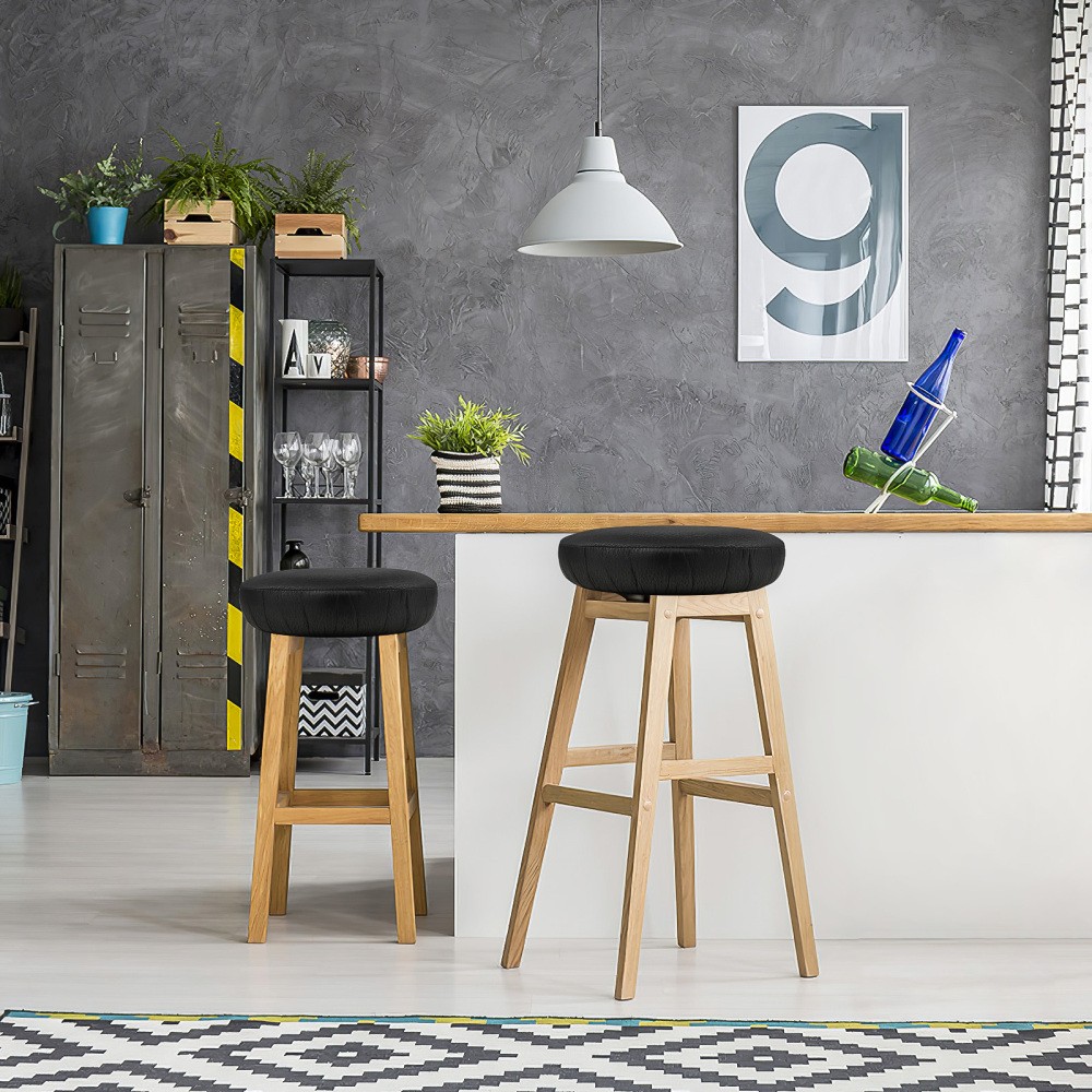 Round Stool Cover Office Travel Breakfast Covers Chair Protector