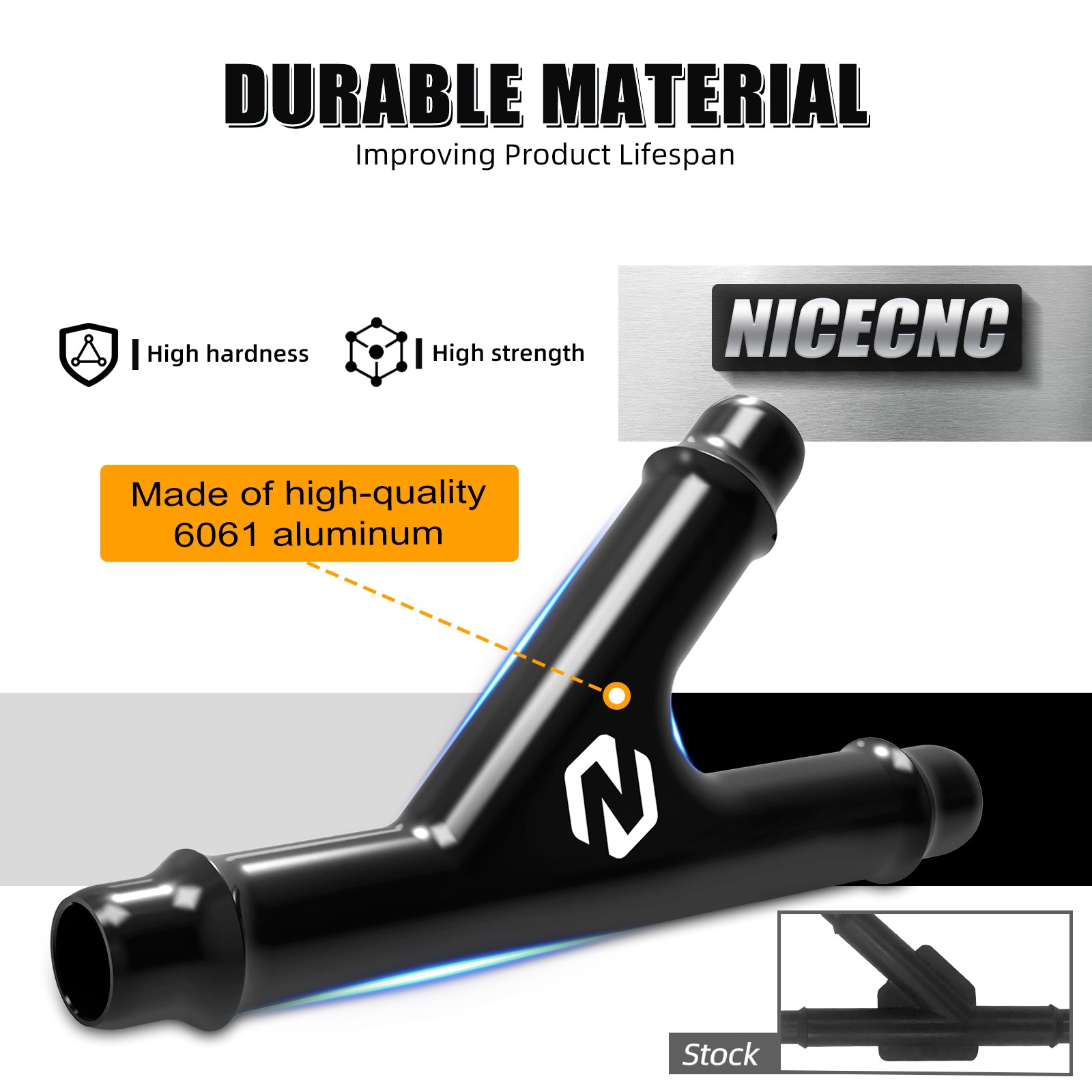 Aluminum Y Fitting Coolant Hose Connector For Can-Am Outlander 1000 850 650 570