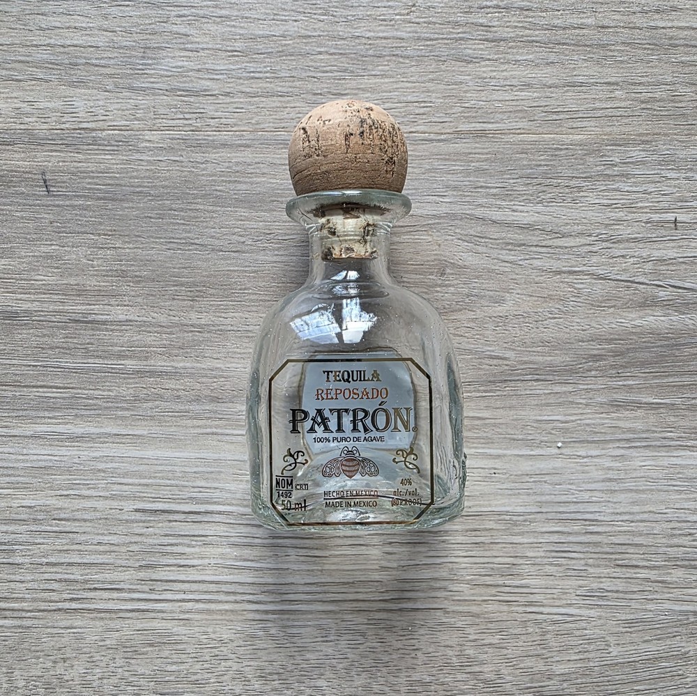 Tequila Raposado Patron EMPTY BOTTLE 50 ml