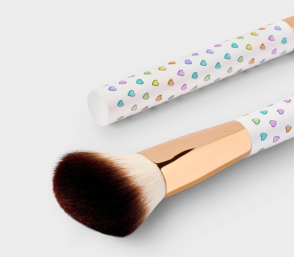 🩷🧡💛💚 Roller Rabbit x Target - 5pc Disco Hearts Wave Makeup Brush Set