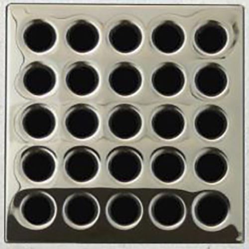 Ebbe Drain Grate - Polished Nikel