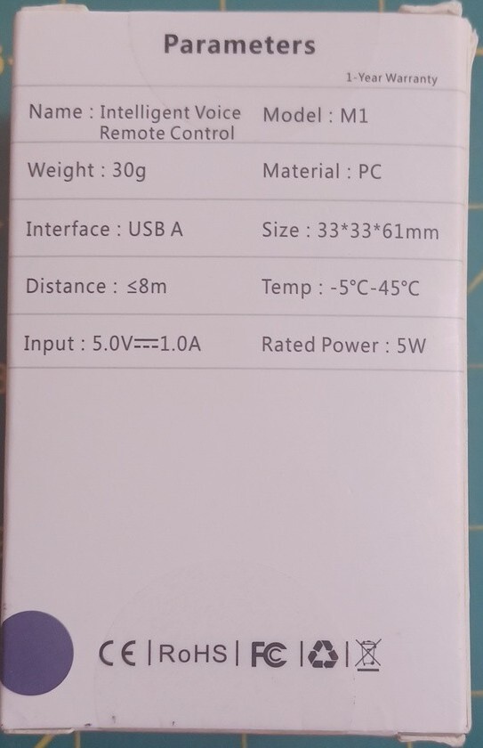 Air Conditioner Voice Remote Controller, Intelligent Hands-Free Noise Reduction