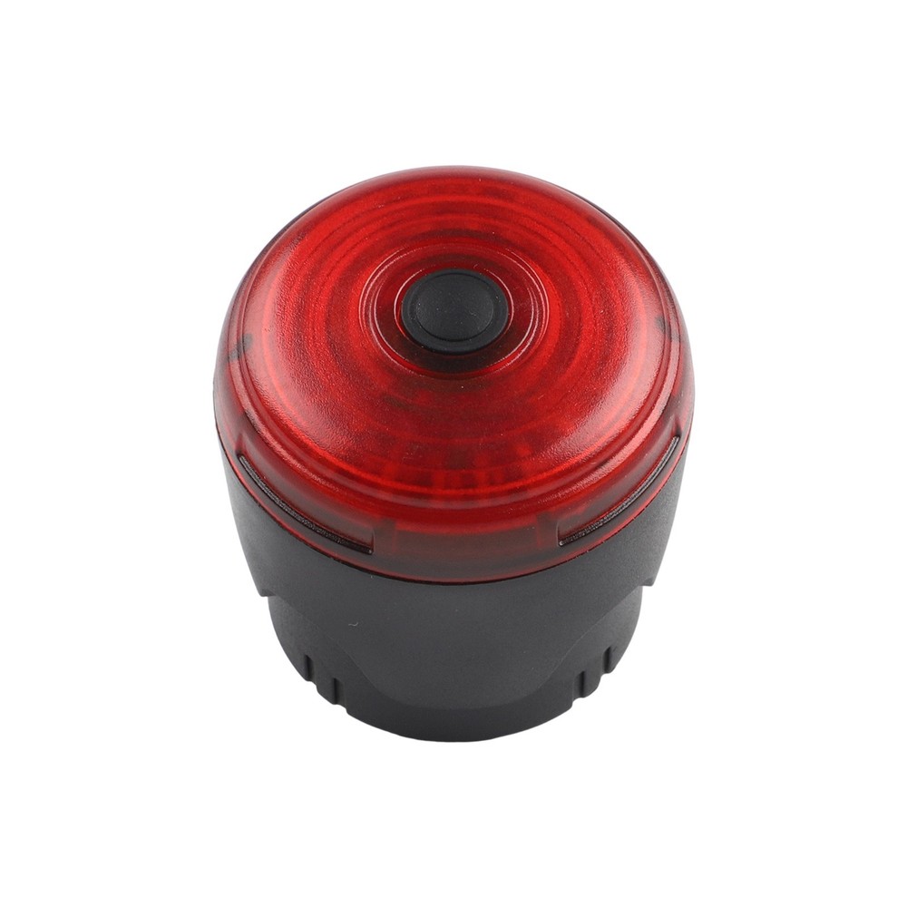 LED Tail Light with Domed Lens for Increased Side Visibility While Riding