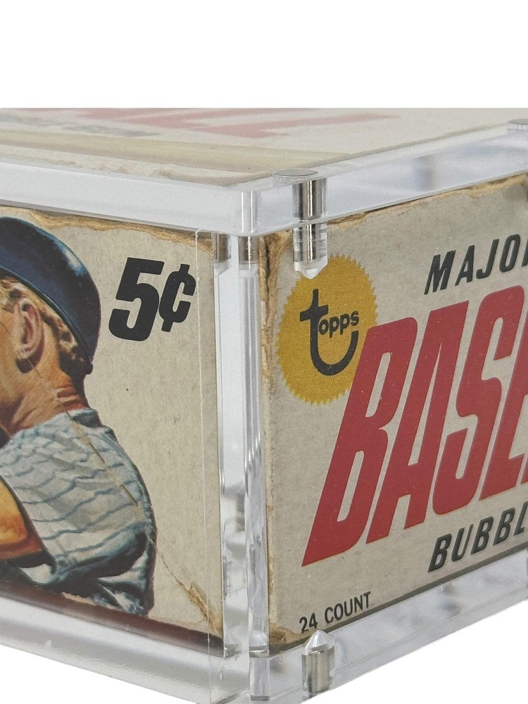 Stackable Premium Acrylic Display Case w/ Magnetic Lid for 60's Topps Wax Box