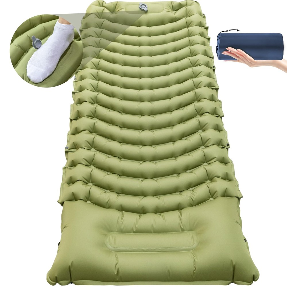 Sleeping Pad for Camping, Self Inflating Sleeping Pad Extra Thick Sleeping Ma...