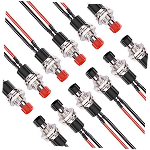 7Mm Mini Round Momentary Small Tactile Threaded Normally Open Push Buttons