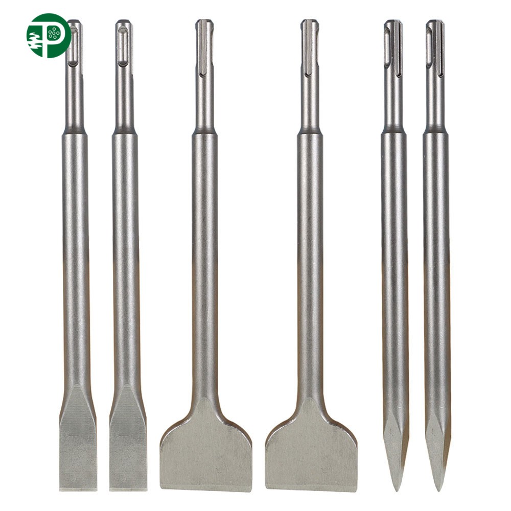 6 Pack SDS Plus Chisel Set Concrete Drill Bits Set Rotary Hammer Bits US