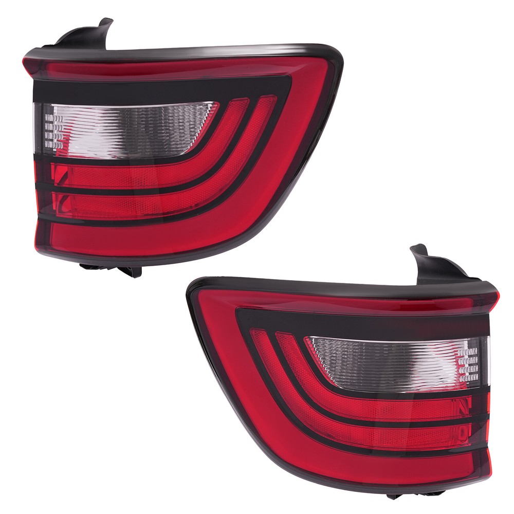 2Pc Tail Light Set For 2014-2022 Dodge Durango Left and Right Outer Tail Lamp
