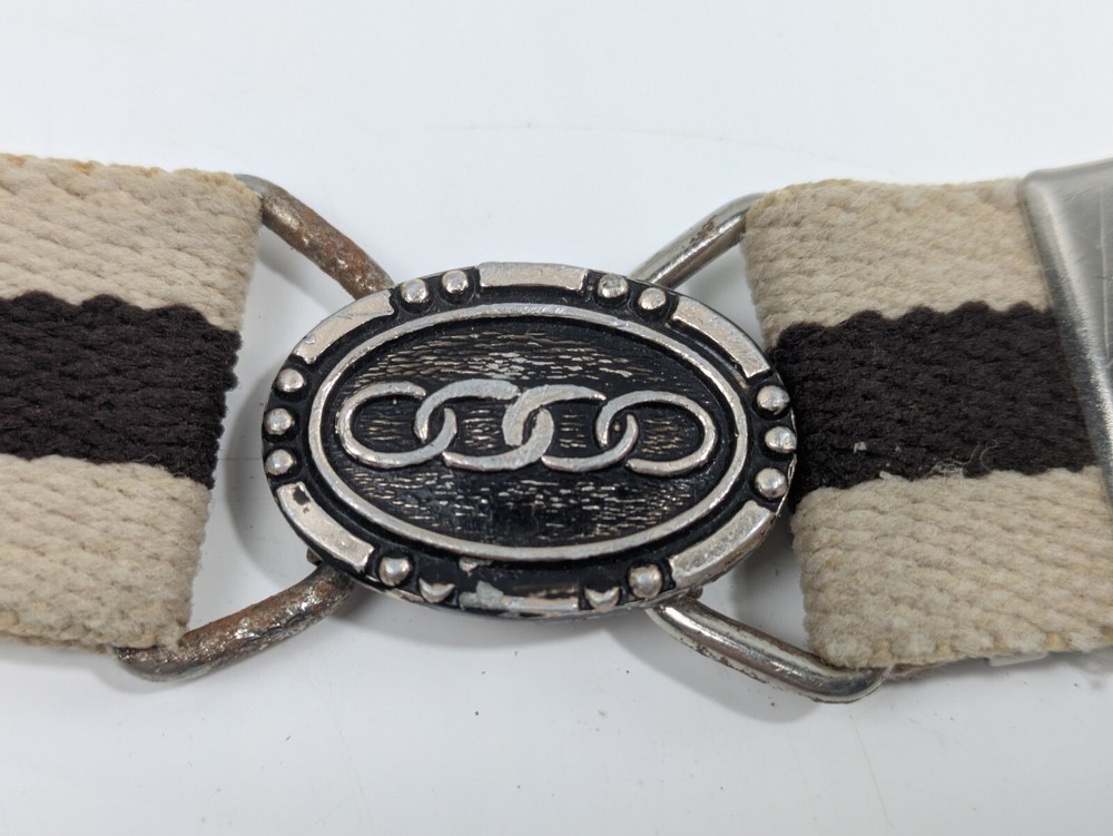 Vintage Original WW2 Era German Audi Branded Belt, Elastic 29" Long, Auto Union