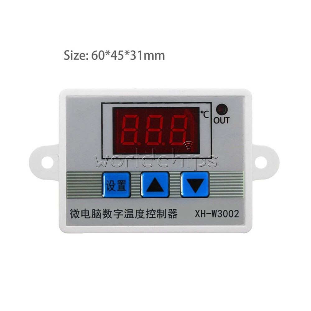 DC 12V Digital LED Temperature Control Microcomputer Thermostat Sensor Probe