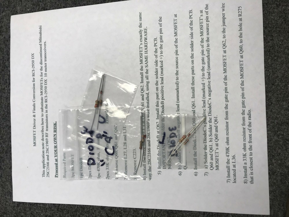 RCI 2950DX MOSFET upgrade