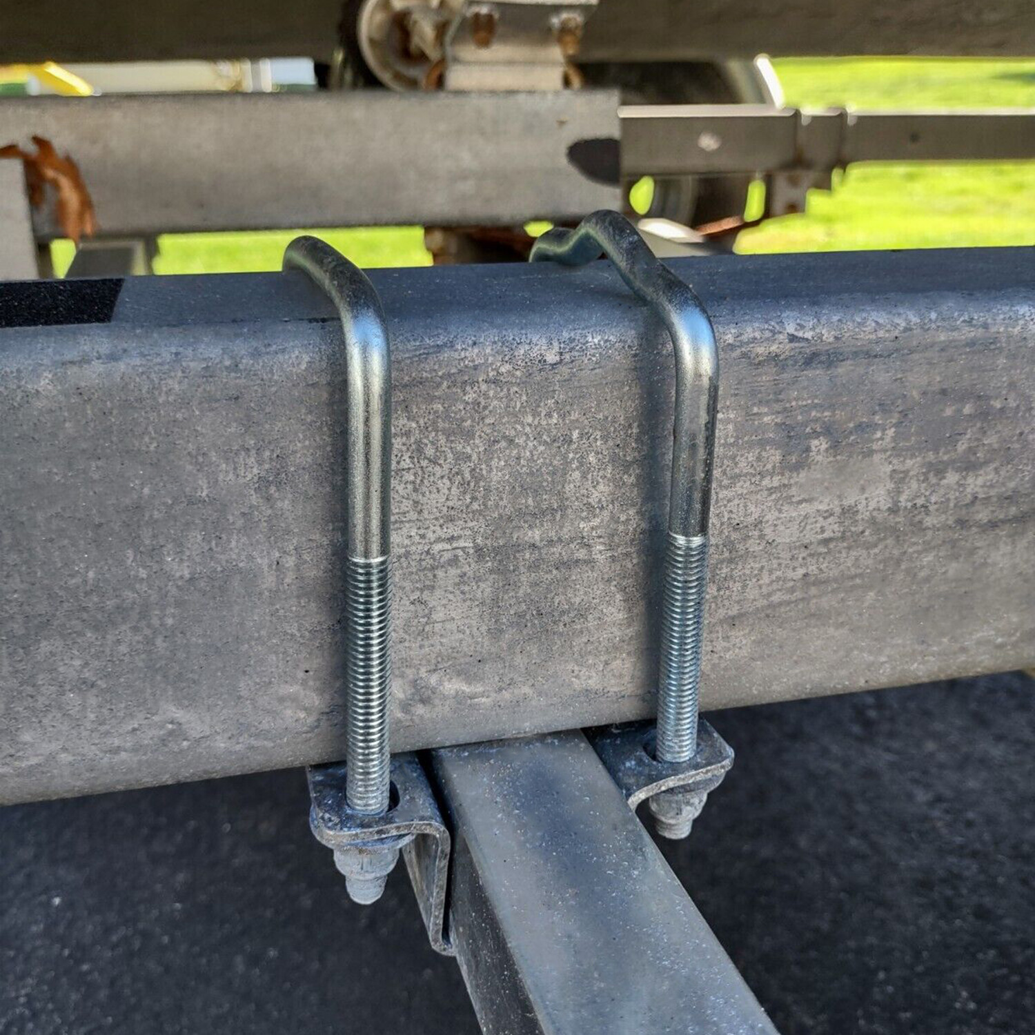 Pair 60" Boat Trailer Zinc-Plated Guide On Post Kit With PVC Poles Covers