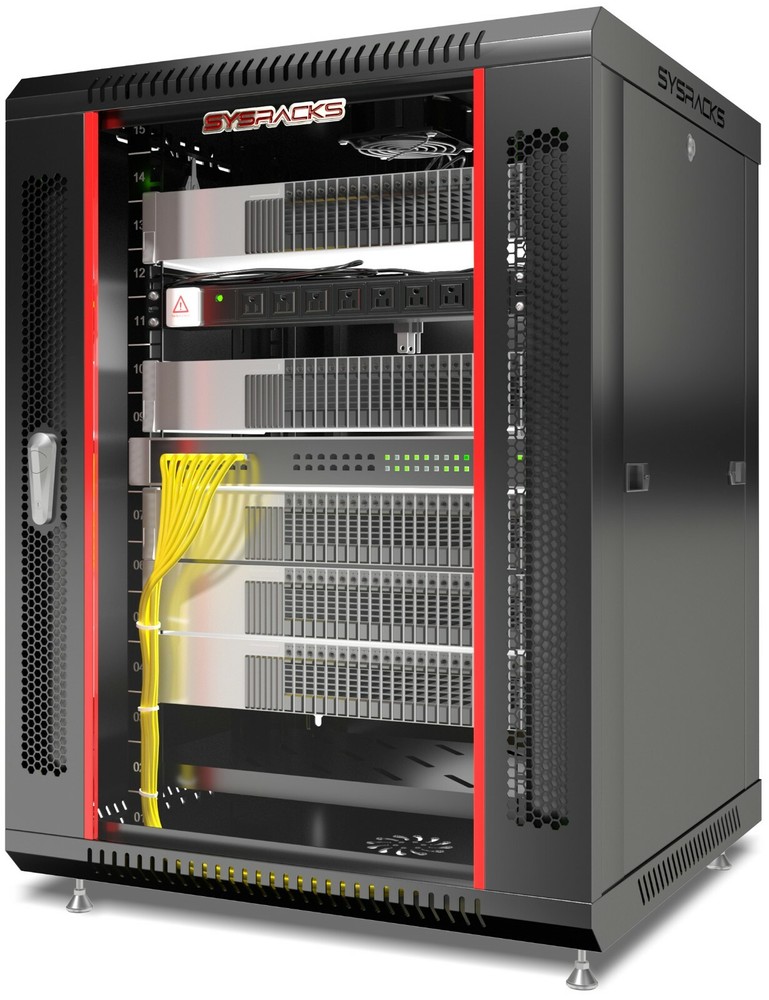 15U 24" Deep Wall Mount IT Network Server Rack Cabinet Enclosure- FREE ACCESSORY