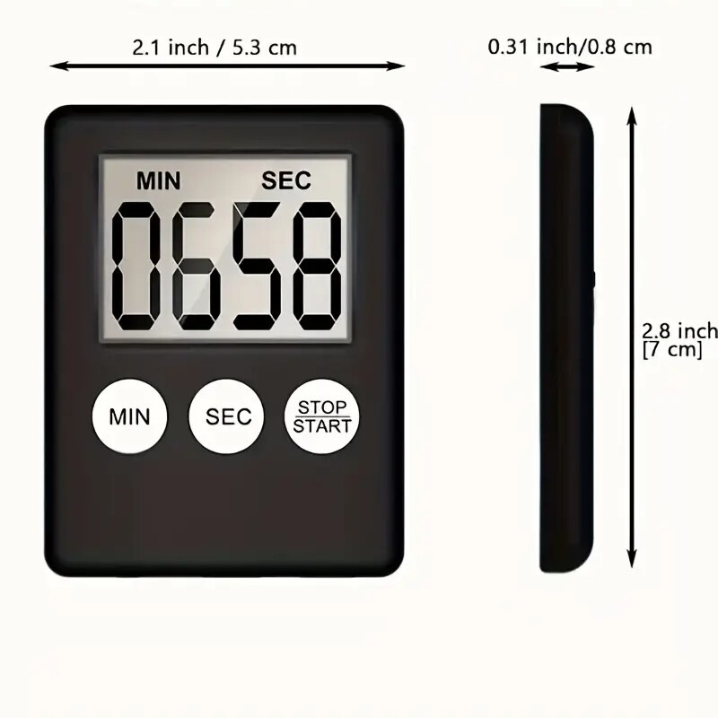 LCD Digital Kitchen Cooking Timer Count-Down Up Clock Loud Alarm Magnetic Lot