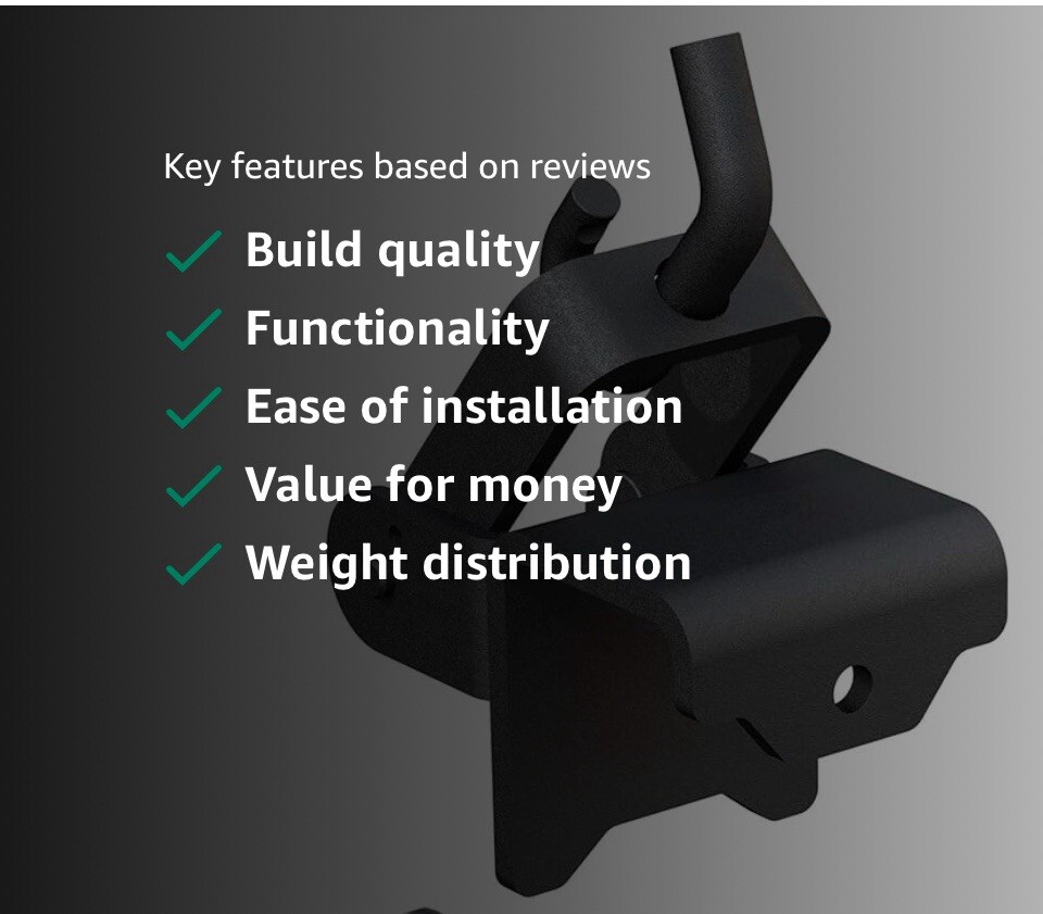 CURT 17008 Replacement Weight Distribution Hookup Bracket - As Shown in images