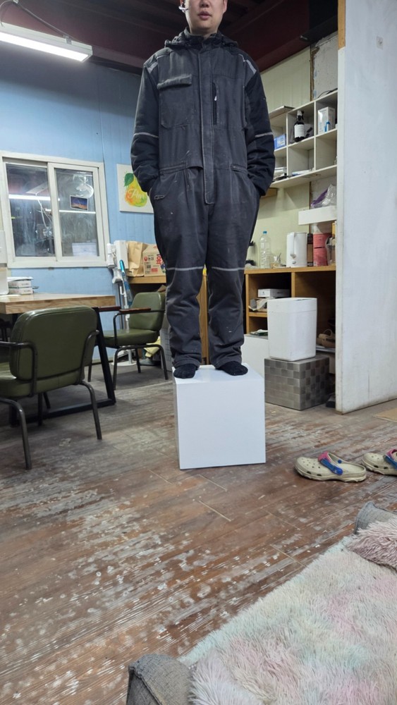 Minimalist Cube Pedestal Stand White Display Box Side Table Home Decor