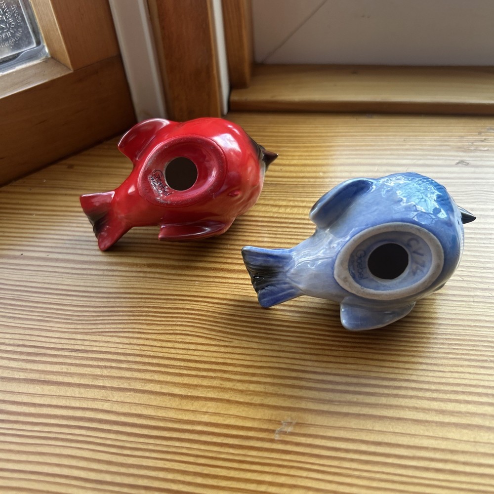 Goebel Blue And Red Bird Set