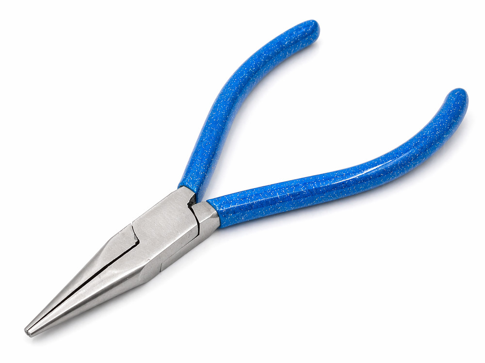 Precision Long Nose Pliers chainmail weaving Wire Wrapping tool  Glitter Grip