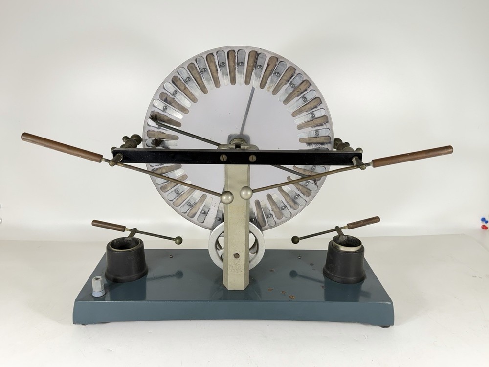 Vintage Cenco Wimshurst Machine 15" Electrostatic Generator Static Electricity
