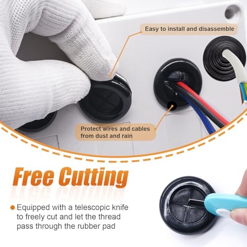 233PC Rubber Grommet Kit 27 Sizes Wire Protection Firewall Tower