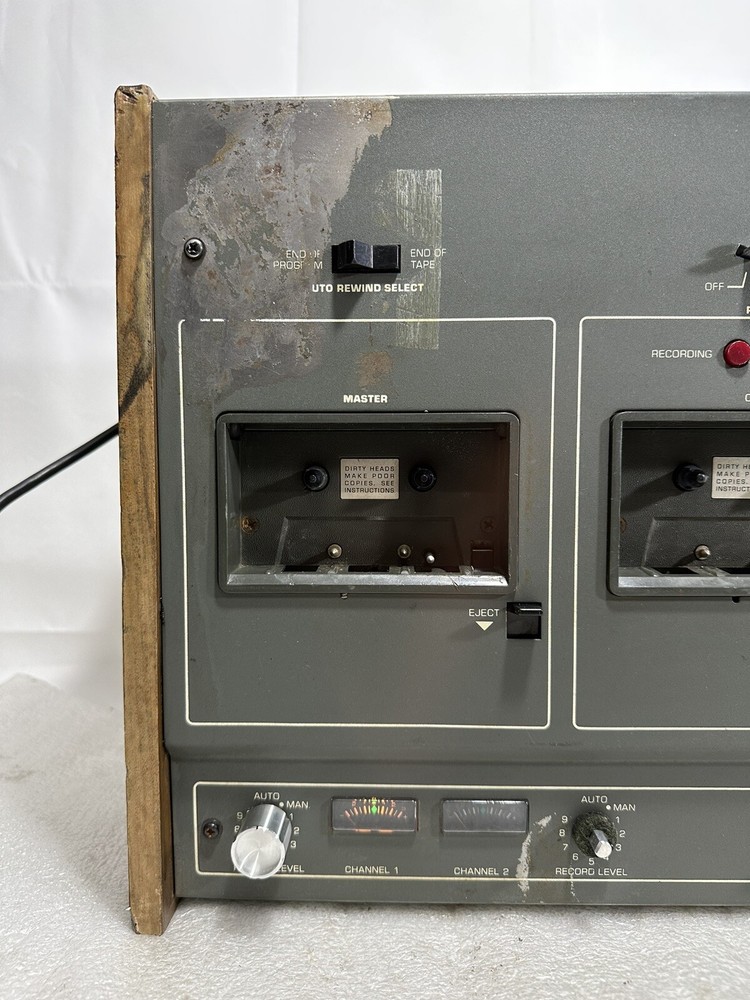 Vintage Wollensak 2770 AV ~ Cassette Tape Duplicator ~ WORKING / MISSING KNOBS