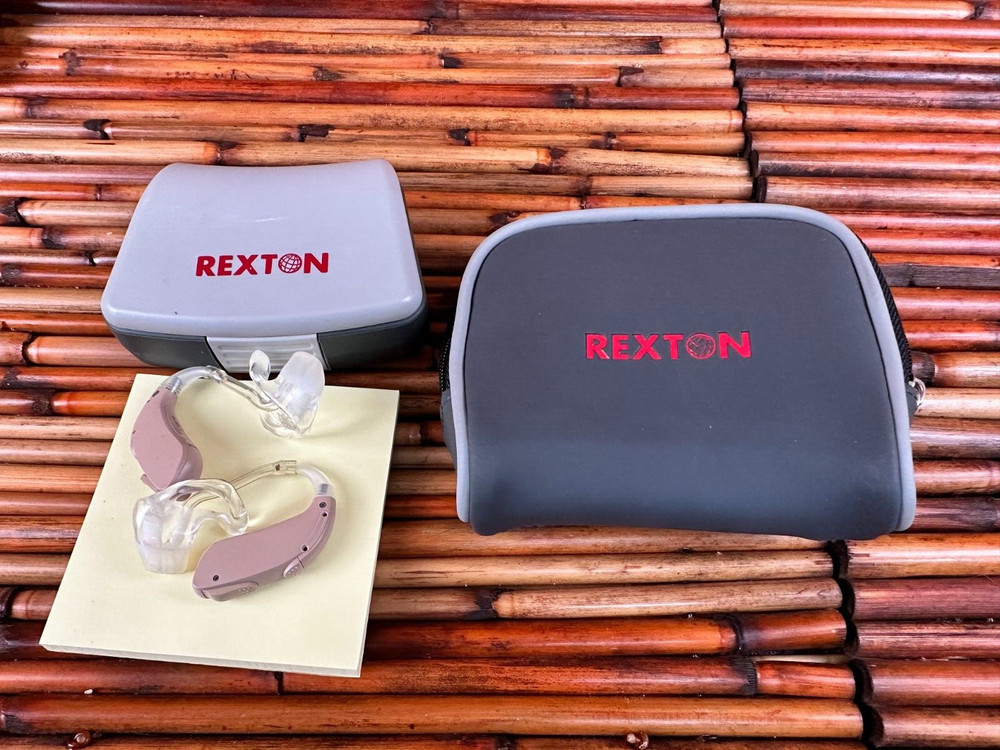 Rexton Calibra 2 BTE Hearing Aids - PAIR, Left and Right MINT!