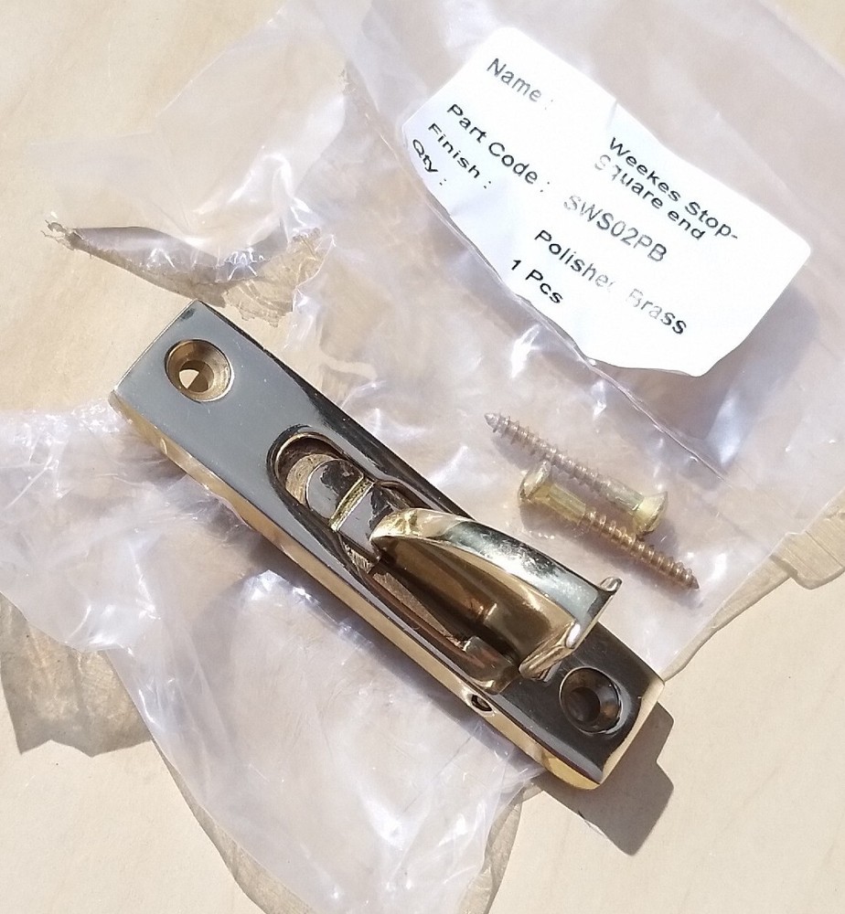Retro Victorian style Brass window Lock Cupboard Latch Catch SECURITY