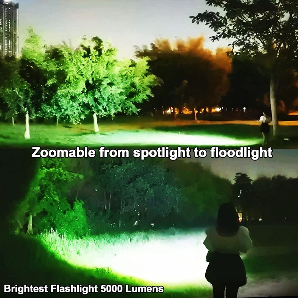 Rechargeable 2000LM Super Bright Flash Light Strong Handheld Tactical Flashlight