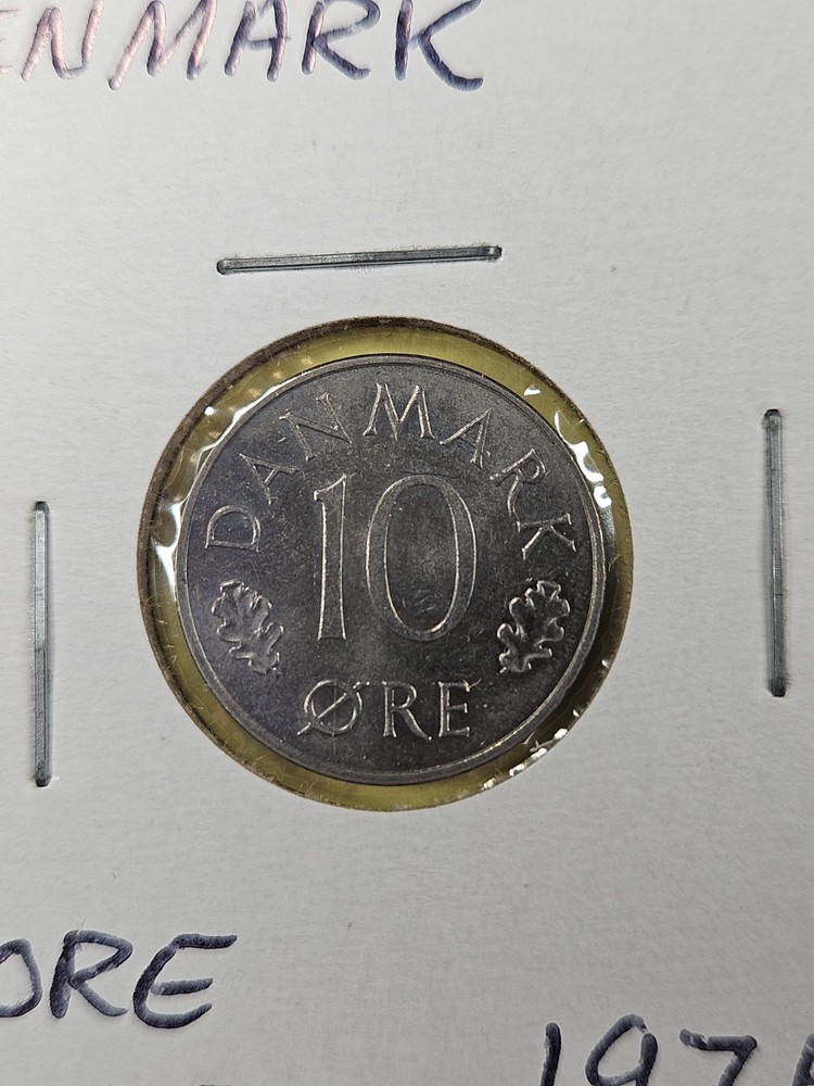 COINS - DENMARK - 10 ORE 1975