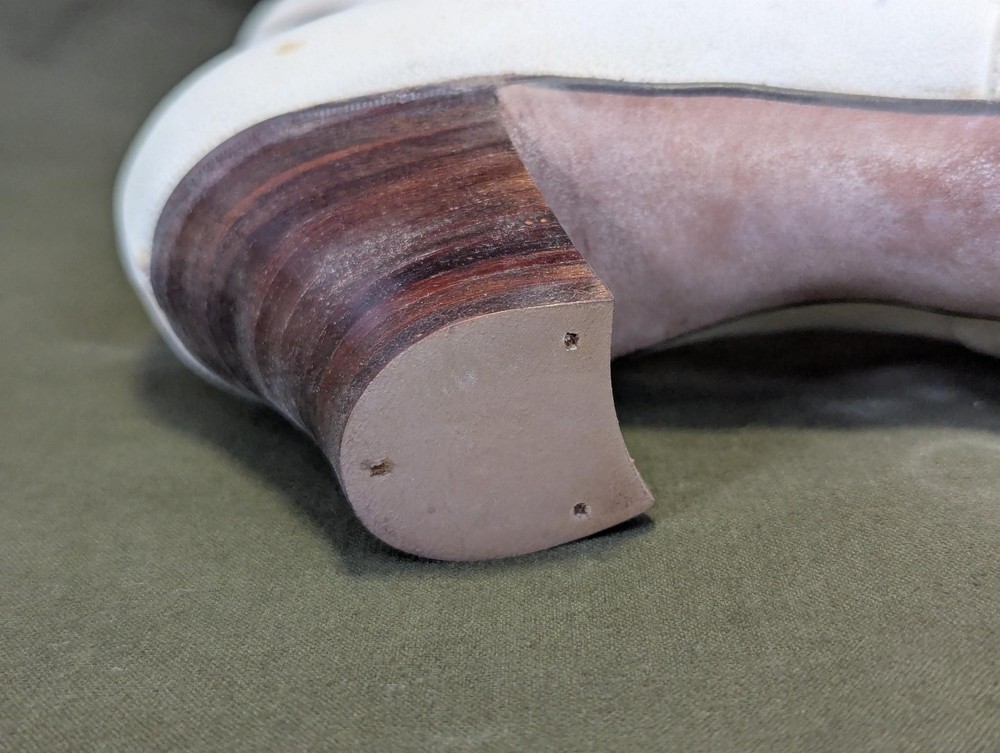 WWII Women's White US Marine Corps Bow Pump Shoes in Box Uniform USMC WAVES 7