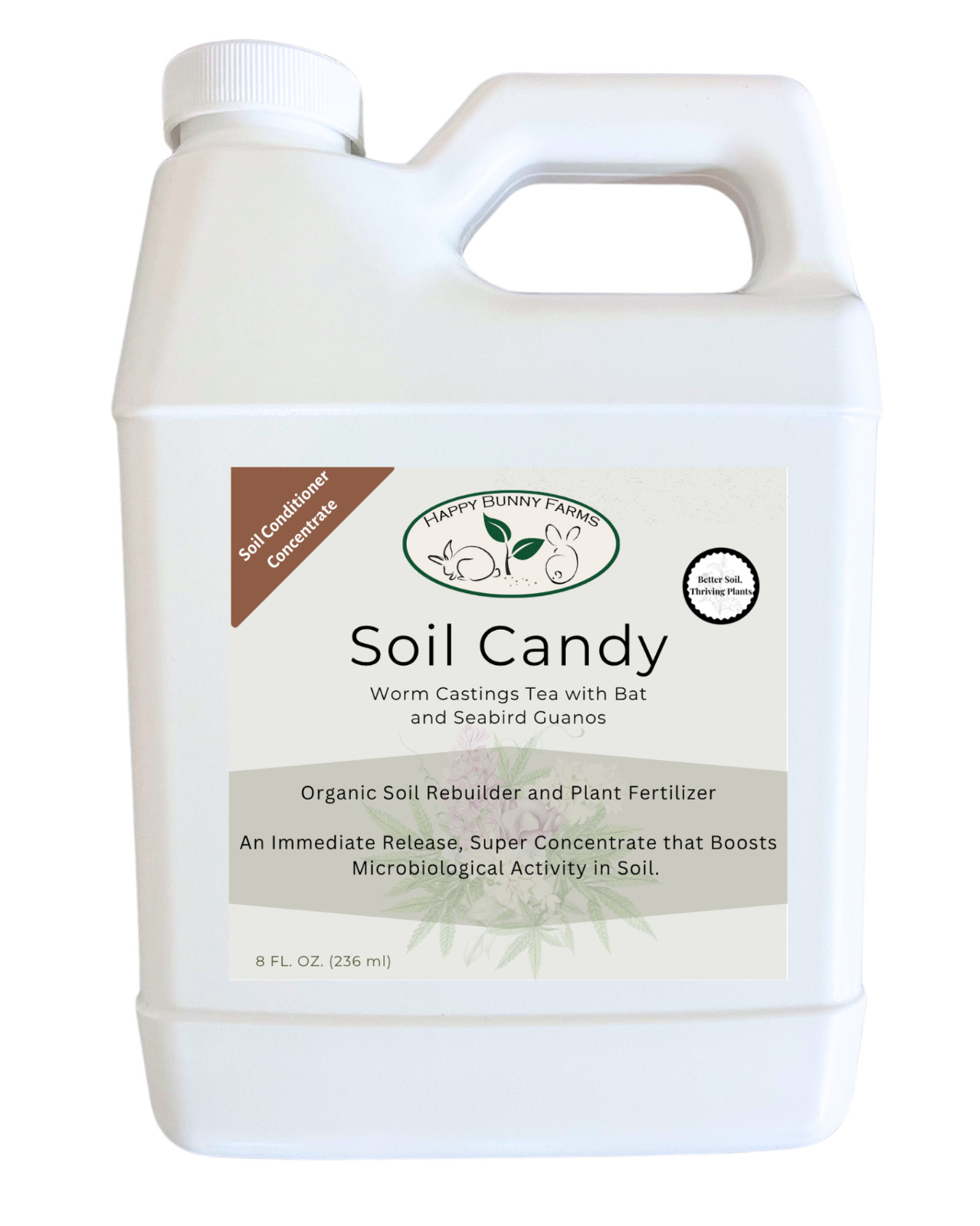 Worm Castings Tea with Bat and Seabird Guanos. Soil Candy, 8oz