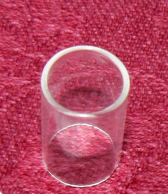 Custom cut glass dome for antique Steinite other crystal radio detectors
