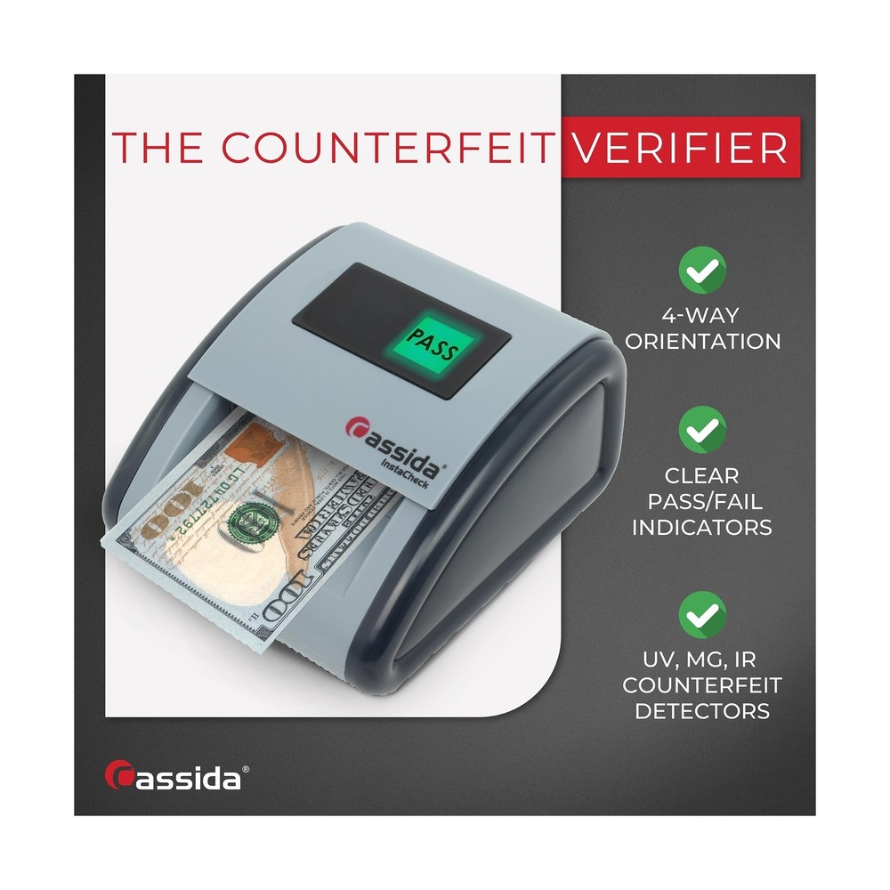 Cassida InstaCheck Small Footprint, Easy to Read Automatic Counterfeit Detect...
