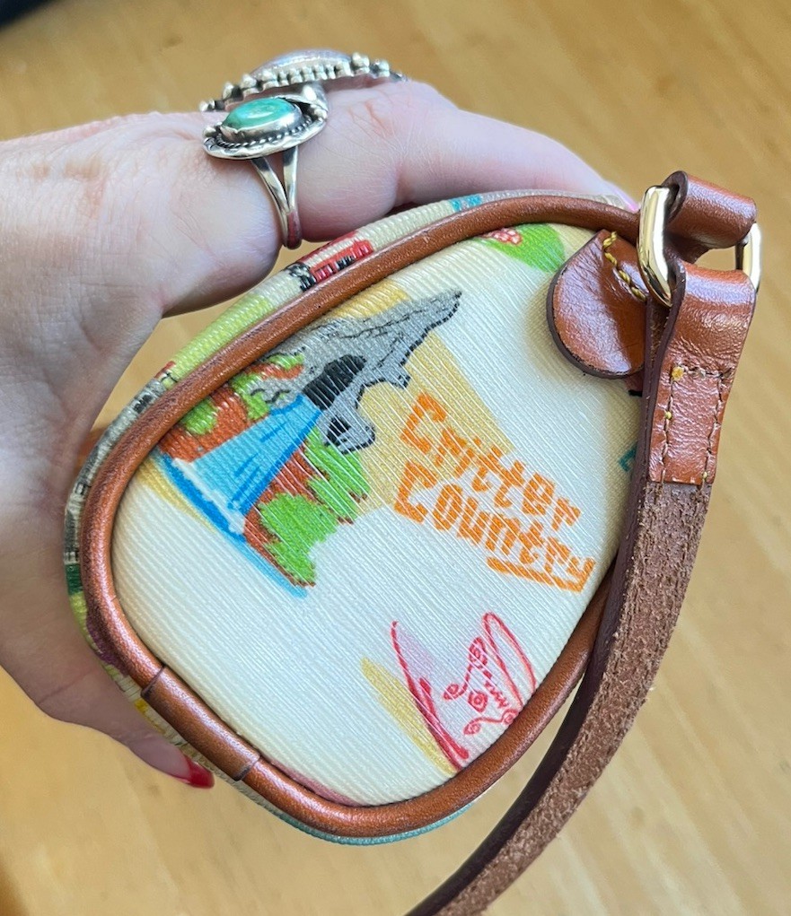 Disney x Dooney & Bourke Disneyland Retro Attractions 7” Crossbody Barrel Purse!