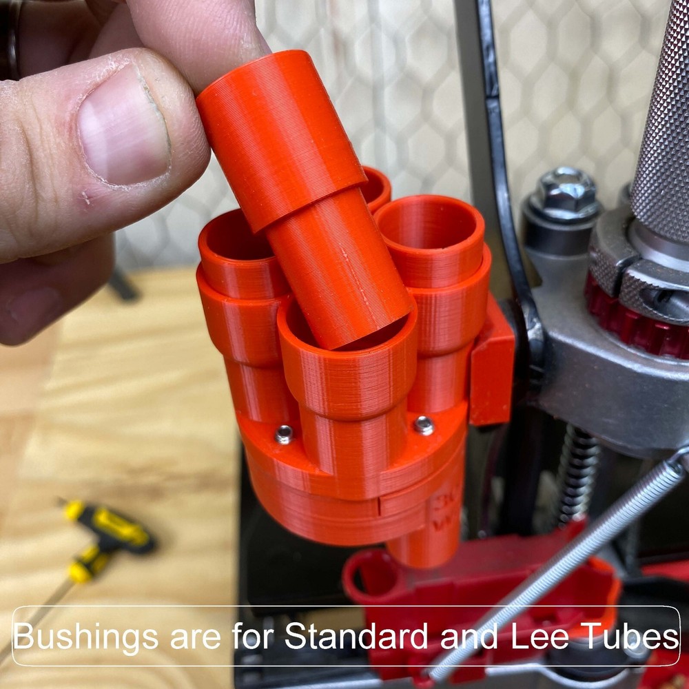 Lee APP Custom Universal Case Feeder 3D Printed COMPLETE KIT- No more adjusting!