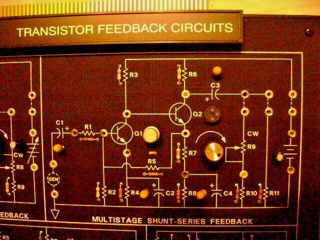 LabVolt 91008-20 Transistor Feedback Circuits Electronics Educational Board