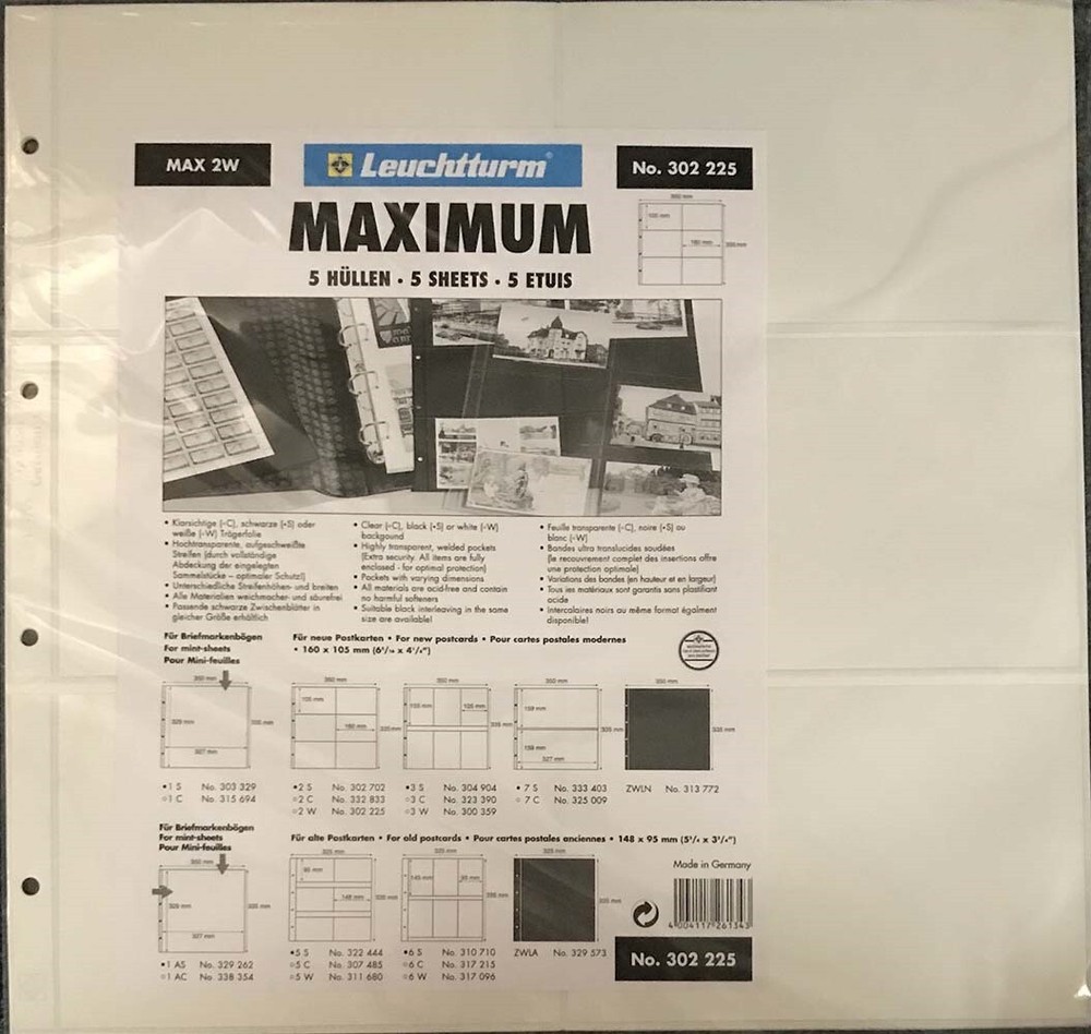 Lighthouse Maximum 6 Pocket Pages For Modern Postcards Horizontal Display White