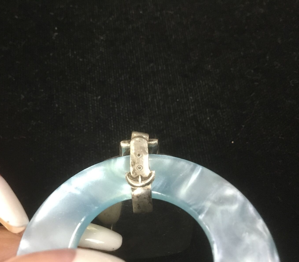 Baby teether rattle with birth data ready to be engraved Web sterling silver