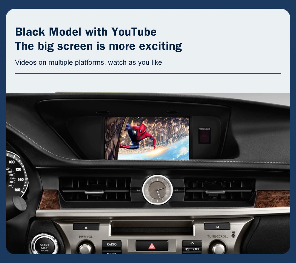 Wireless CarPlay Android Auto Retrofit Module For Lexus ES 2014-2019 With Knob