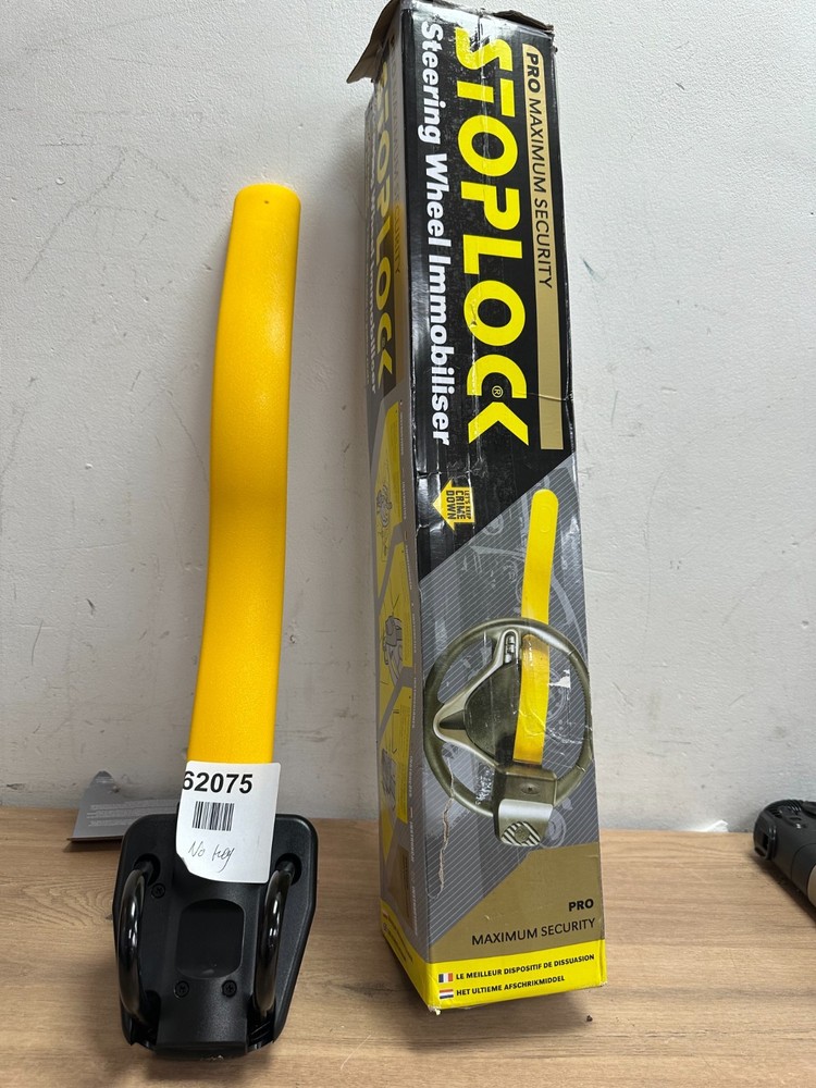 Stoplock Steering Wheel Immobiliser Anti Theft Lock Security- No key