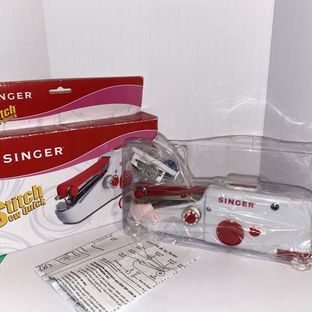 Singer Stitch Sew Quick Handheld Sewing Machine Kit Portable Compact Lightweight