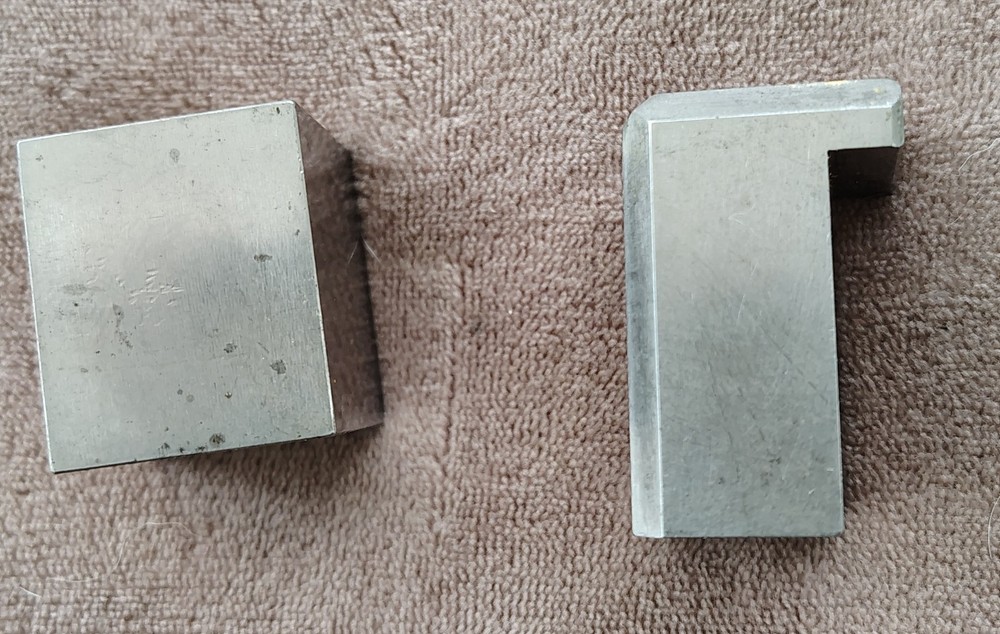 🗽TOOLMAKER BUILT 1" HARDENED SET UP BLOCK & HARDENED STOP BLOCK...