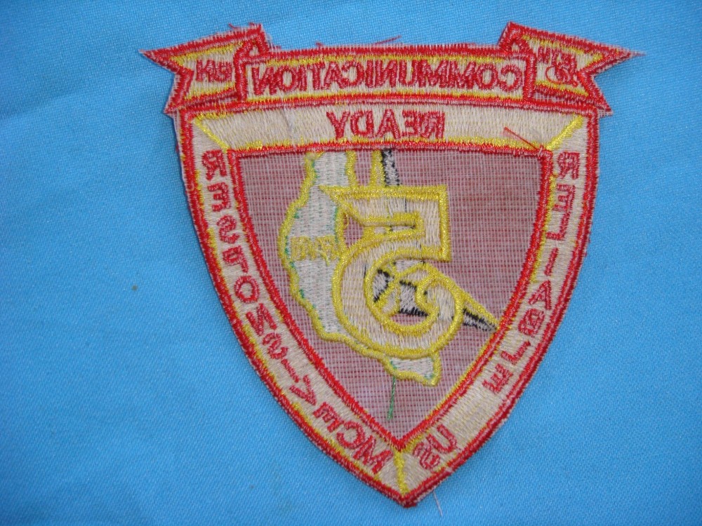 VIETNAM WAR PATCH, USMC 5th COMMUNICATIONS BN 3rd MARINE DIVISION