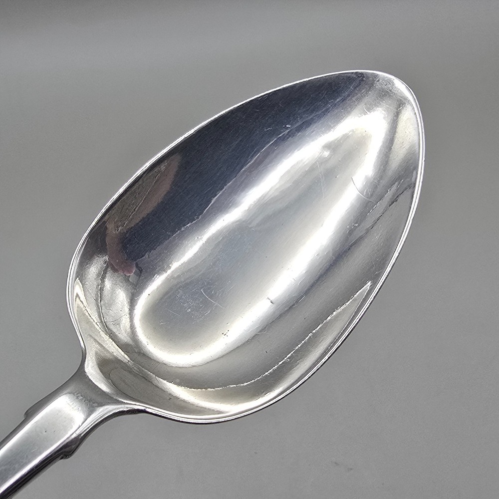 Georgian Sterling Silver Dessert Spoon Fiddle Pattern by Thomas Dicks 1822