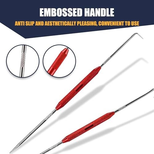2 PCS Hook & Pick Set - 45° & 90° Tip Marking Tool & Scribe Puller for O