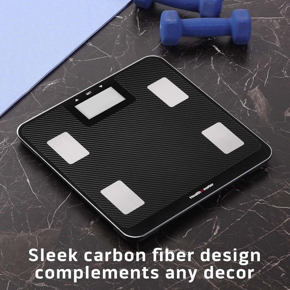 Digital Body Composition Scale BMI Body Fat Water Mass Multi User 450 lb