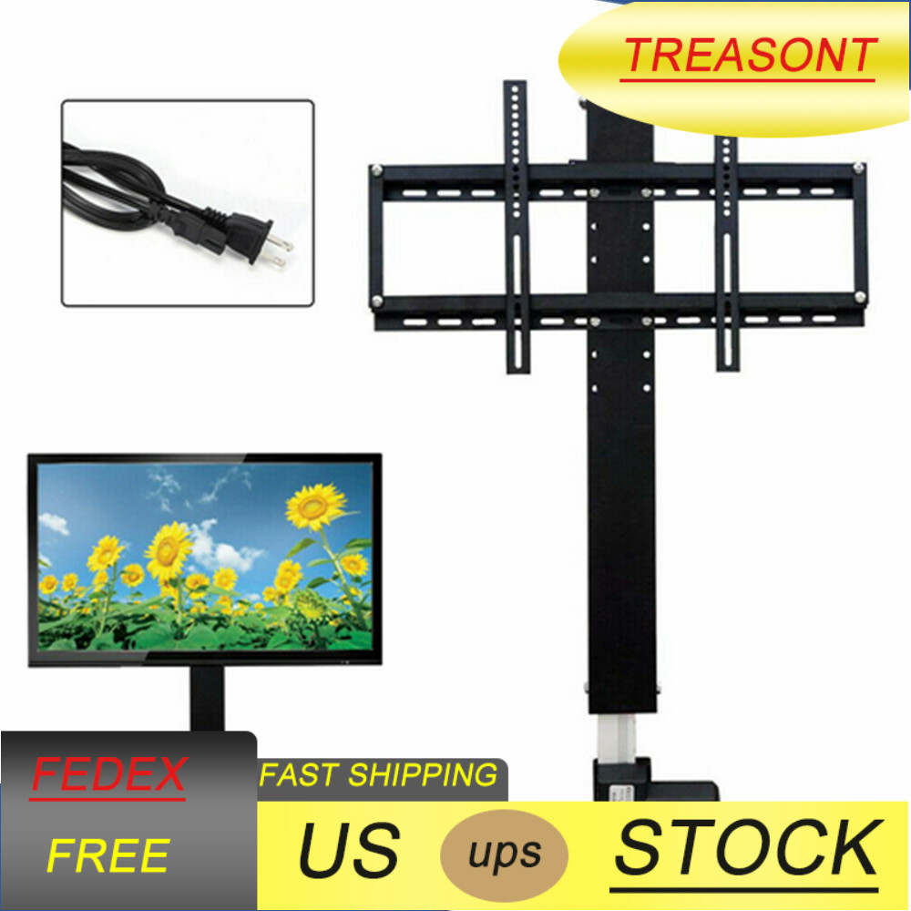 Motorized TV Lift Stand Mount Bracket For 26"-57" TVs With Remote Controller