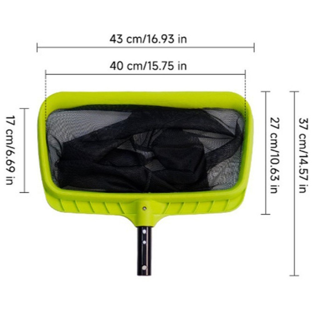 Swimming Pool Skimmer Fine Mesh Net with Ergonomic Handle for Deep Water Use
